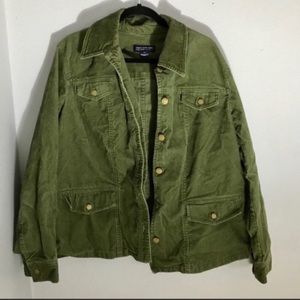 Womens plus size corduroy jacket
